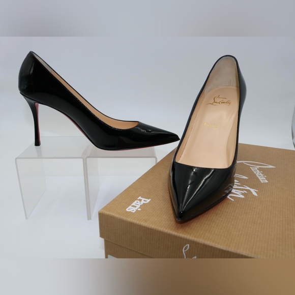 Christian Louboutin Decoltish 85 Patent Leather Heels Size 7 - Picture 6 of 11